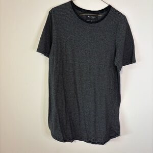 PacSun Navy Striped Short Sleeve Tee